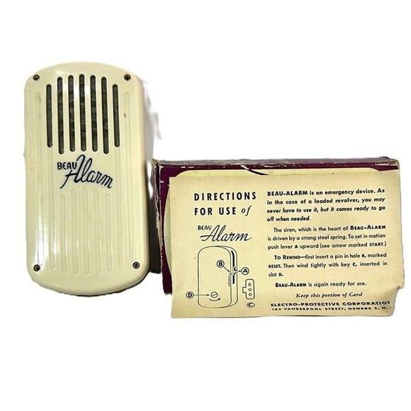 Vintage Beau Alarm with Box and Instructions, Sounds like a police siren AWESOME - Picture 3 of 5